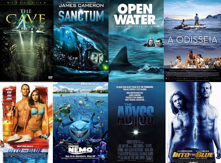 Relação de filmes séries e documentários relacionados ao universo do mergulho